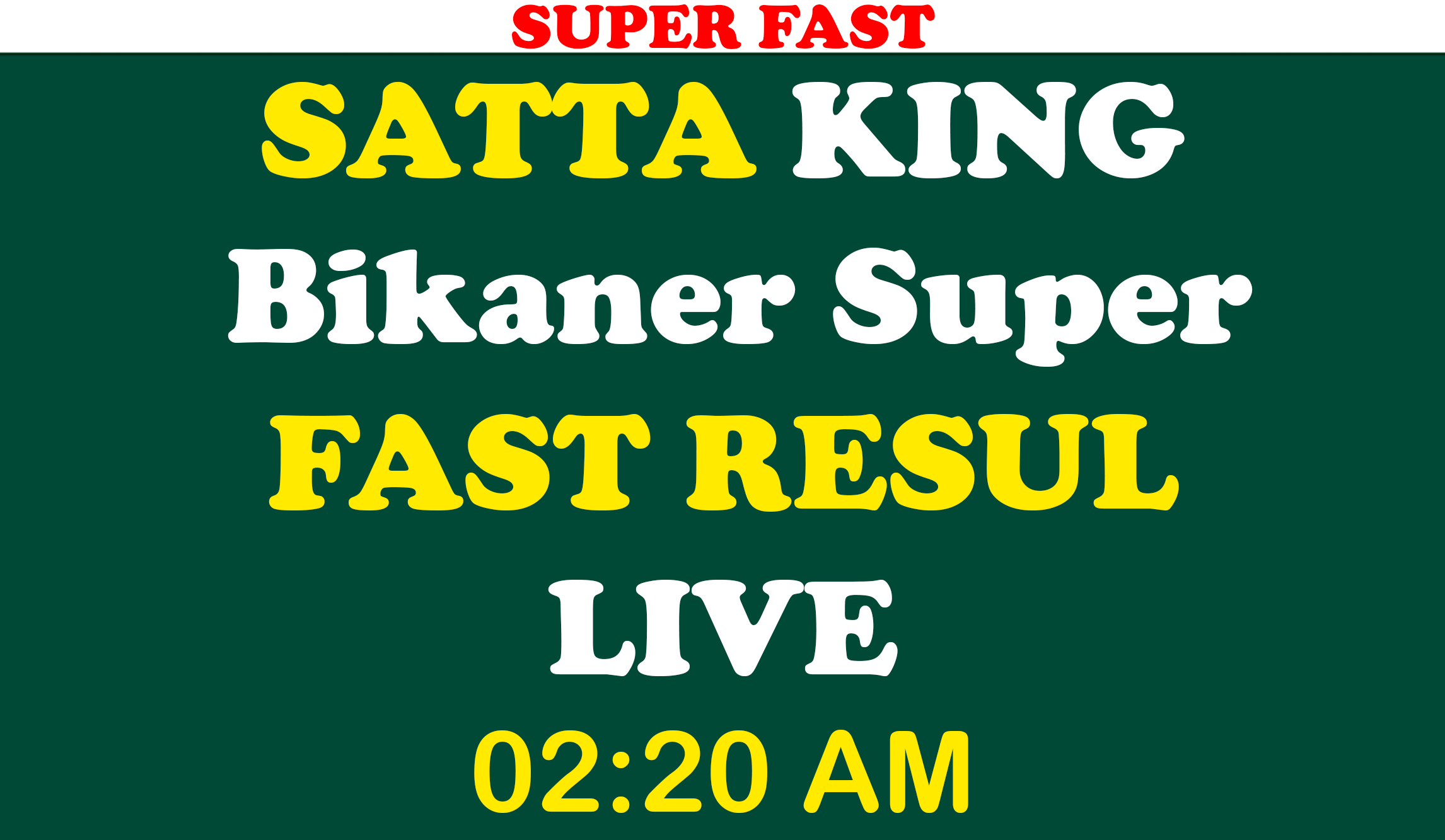 Satta king bikaner super