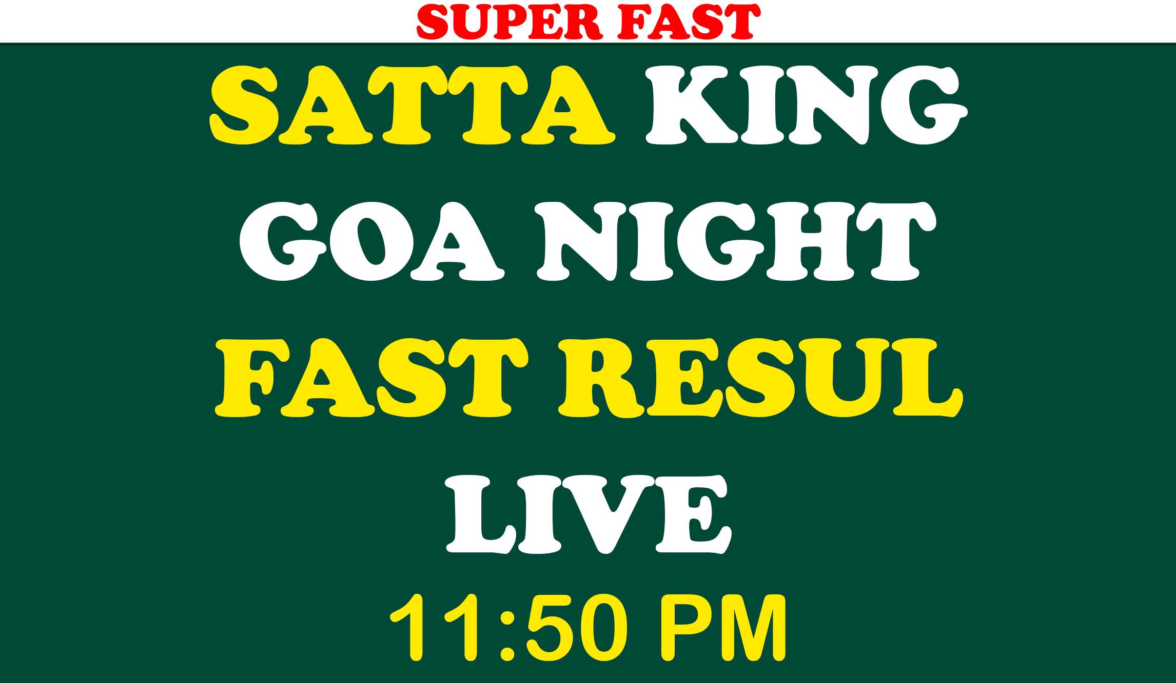 Satta king goa night